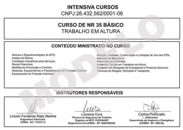 Curso De Nr Online Certificado Em H Intensiva Cursos